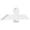 Ekena Millwork Eugene Architectural Grade PVC Gable Bracket, 48"W x 14"H x 4"D x 6"F, 7/12 Pitch GBP048X14X0406EUG00 - alternate 1